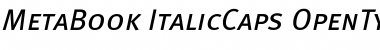 Meta Book Caps Italic Font