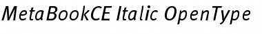 MetaBookCE Italic Font