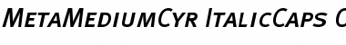 MetaMediumCyr-ItalicCaps Font