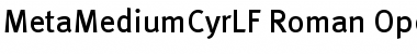 MetaMediumCyrLF-Roman Font