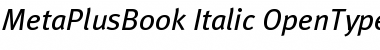 MetaPlusBook- Italic Font