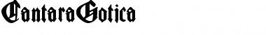 CantaraGotica Regular Font