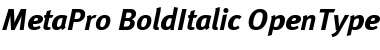 MetaPro-BoldItalic Font