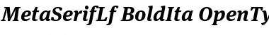 MetaSerifLf-BoldIta Regular Font