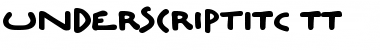 UnderscriptITC TT Regular Font