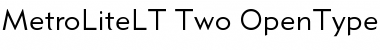 MetroLite LT Two Font