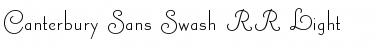 Canterbury Sans Swash RR Font