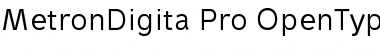 MetronDigita Pro Regular Font