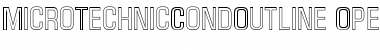 Micro TechnicCondOutline Font