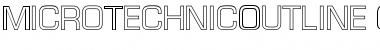 Micro TechnicOutline Font