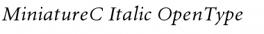 MiniatureC Font