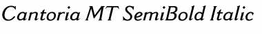 Cantoria MT SemiBold Font