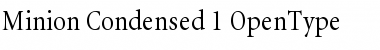 Minion Condensed Font
