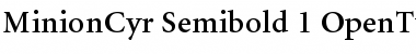 Minion Cyrillic Font