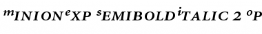 Minion Expert Semibold Italic