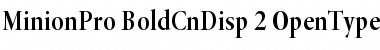 Minion Pro Bold Cond Display Font