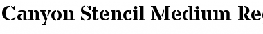 Download Canyon-Stencil-Medium Font