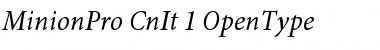 Minion Pro Cond Italic