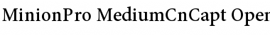 Minion Pro Medium Cond Caption Font