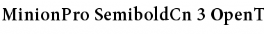 Minion Pro Semibold Cond Font