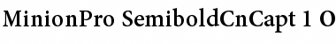 Minion Pro Semibold Cond Caption