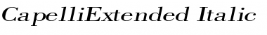CapelliExtended Italic Font