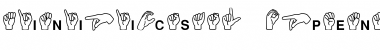 MiniPics ASL Font