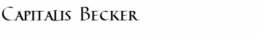 Capitalis Becker Font