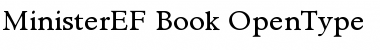 MinisterEF Book Font