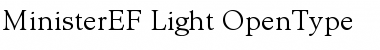 MinisterEF Light Font