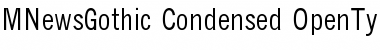 News Gothic Condensed Font