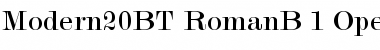 Modern No.20 Regular Font