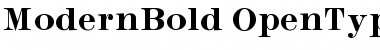 Modern Bold Font