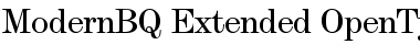 Modern BQ Font