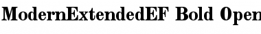 ModernExtendedEF Bold Font