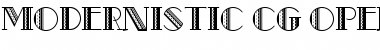 Modernistic CG Font