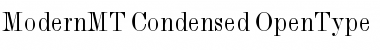 Monotype Modern Condensed Font