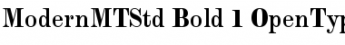 Monotype Modern Std Font