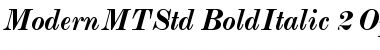 Monotype Modern Std Bold Italic