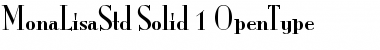 ITC Mona Lisa Std Solid Font