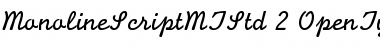 Monoline Script MT Std Font