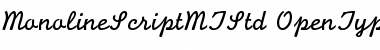 Monoline Script MT Std Font