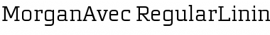 MorganAvec RegularLining Font