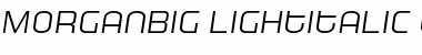MorganBig LightItalic Font