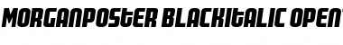 MorganPoster Black Italic Font