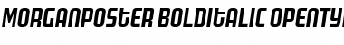 MorganPoster Bold Italic Font