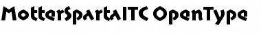 Motter Sparta ITC Font