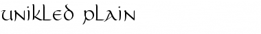 Unikled Plain Font