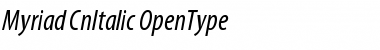 Myriad Cn Italic Font