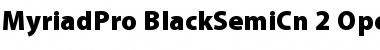 Myriad Pro Black SemiCondensed Font